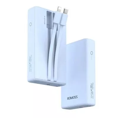 Romoss Power Bank Portable Charger Built In Charging Cable Backup Battery Pack • $75.79