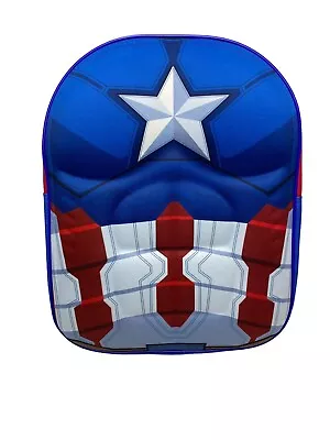 Official Marvel Avengers Captain America Civil War 3D Eva Backpack Bag New • £3.99