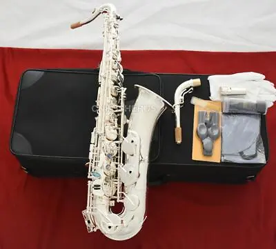 Brand New Shine Silver C Melody Saxophone C Tone High F# Sax Free Shipping • $945