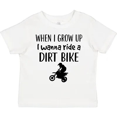 Inktastic Motocross Dirt Biking Future Dirt Biker Toddler T-Shirt Bike Race Gift • $16.99