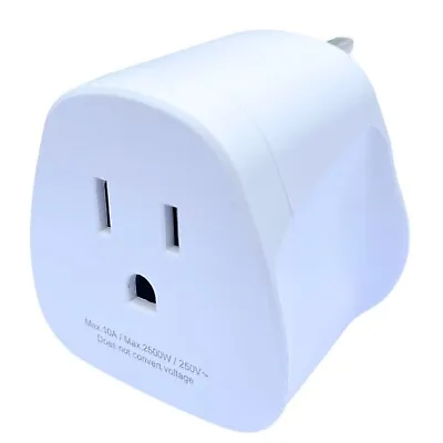 UK Visitor Travel Adaptor From USA Canada Mexico Adapter Plug To UK • £7.90