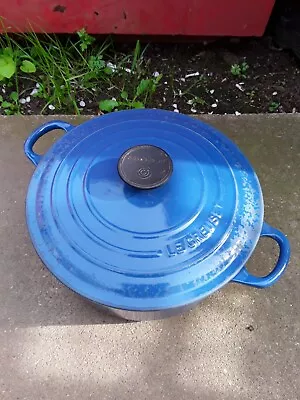 Le Creuset Casserole Dish Blue Size 24 • £15