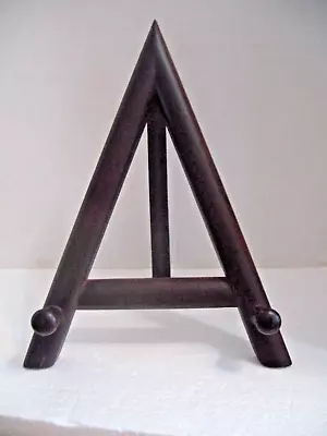 Vintage Mahogany Wooden Picture Holder / Easel Display Stand / Arts & Crafts • $18.99