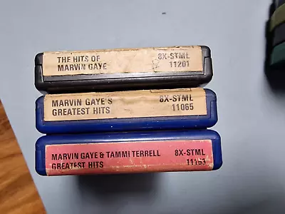 £14.99 • Buy Marvin Gaye X 3 8-track 8 Track Tape Cassette Tammi Terrell Greatest Hits