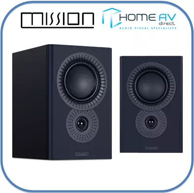 Mission LX-2 MkII Mk2 Bookshelf Or Standmount Speakers In Lux Black • £229