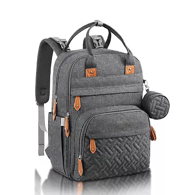 Multi Function Baby Diaper Nappy Bag Backpack Travel Essentials Mummy Dad Bag UK • £27.99