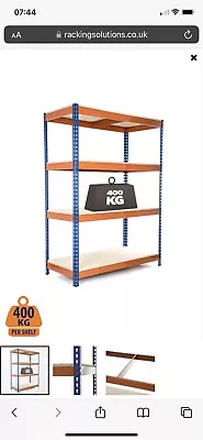 Storage Heavy Duty Garage/Shed Racking Shelves 90cm Deep Both Side Access • £120