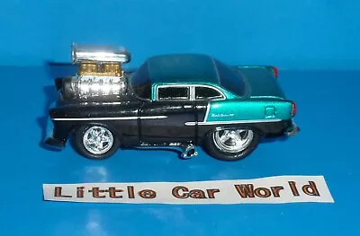 MUSCLE MACHINES Blown '55 Chevy Chevrolet Bel-Air 1955 1:64 Scale LOOSE • $2.99