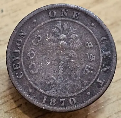 1870 Victoria Ceylon (Sri Lanka) One Cent • £3.50