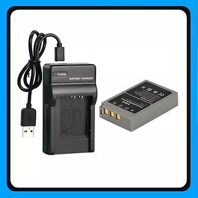 2500mA Battery +Usb M Charger BCS-5 For Olympus BLS-5 PEN Lite E-PL3 E-PL5 E-PL6 • $33.80