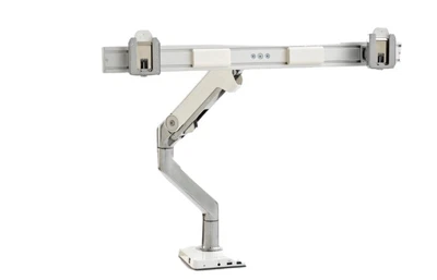 $130 • Buy M8 Humanscale M/Connect Dock Dual Monitor Arm Crossbar Aluminum Clamp Desk Mount