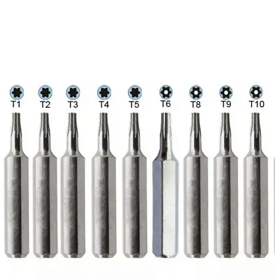 9PC Micro Torx Bits Set T1 T2 T3 T4 T5 TR6 TR8 T9R T10H Xbox One 360 PS3 PS4 PSP • $8.99