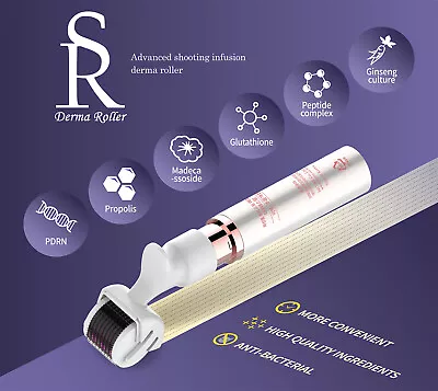 $49.50 • Buy PDRN Salmon DNA Serum + Derma Roller Titanium 0.25 Mm Facial Roller Set KOREA