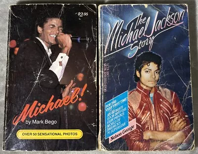 Michael Jackson Vintage Paperback Book Lot Of 2 Books 1984 Biography Story • $16.58