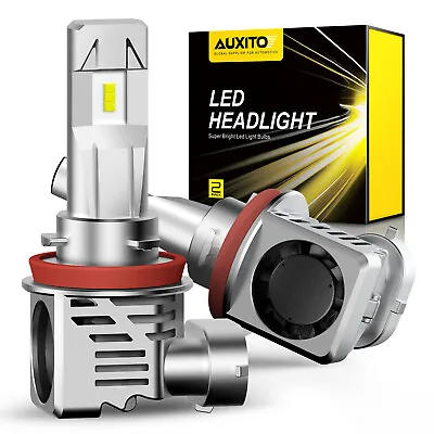 AUXITO H11 LED Headlight Low Beam Bulb Conversion Kit 6500K White 20000LM Bright • $35.99