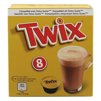 DOLCE GUSTO Pods: TWIX Caramel  Bar HOT CHOCOLATE Drink Pods 1 Box SHIPS FREE • $15.99