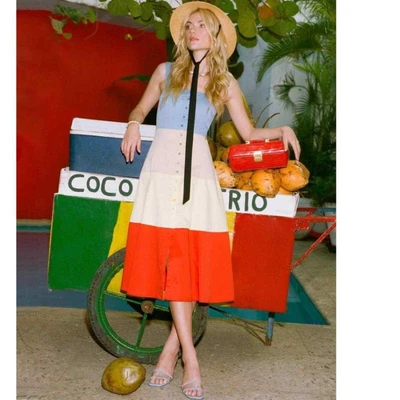 $145 • Buy STAUD Ariel Midi Dress 2 NWT 
