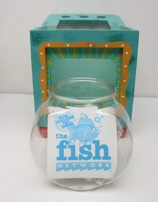 Vintage Becky Lunney Fish Netwrk Beta Fish Aquarium & Cabinet 1QT 7  X 5  X 8.5  • $34.99