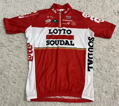 Vermarc Lotto Soudal UCI Team Ridley Cycling Cycle Bike Jersey Shirt  L 4 50 • $34.99