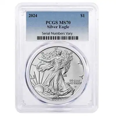 2024 1 Oz Silver American Eagle PCGS MS 70 • $50.09