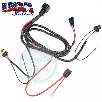 9005 9006 H10 9145 H7 H11 HID Conversion Kit Relay Wire Harness Adapter Wiring • $10.96