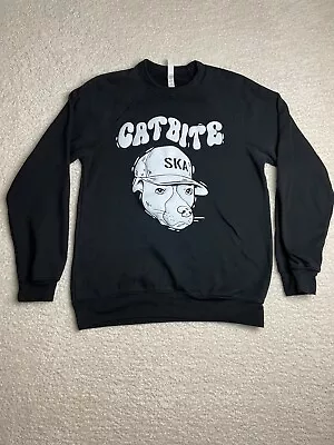 Catbite Ska Black Long Sleeve Sweatshirt Fleece Men’s Size Large Music Band • $19.99
