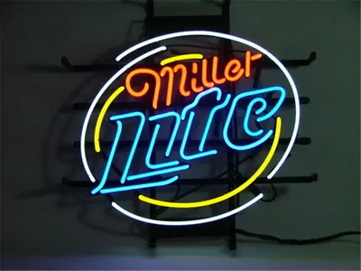 Neon Light Sign Lamp For Miller Lite Beer 20 X16  Miller High Life Windows • $130.98