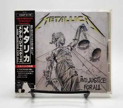 METALLICA ... And Justice For All+The Prince Japan 1st Press CD 25DP-5178 W/OBI • $45