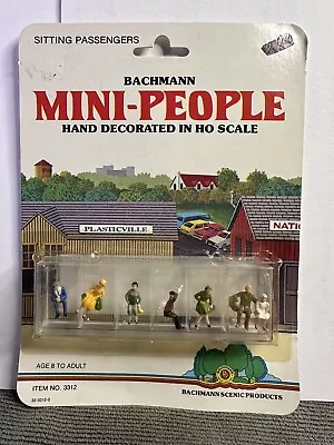 HO Scale 3312 Bachmann Mini-People Sitting Hand Decorated Passengers • $8.77