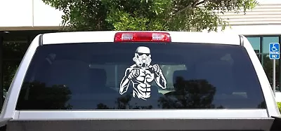 03-145 Storm Trooper MMA Fighter Boxer Bare Knuckle Logo Vinyl Sticker Decal  • $6.50