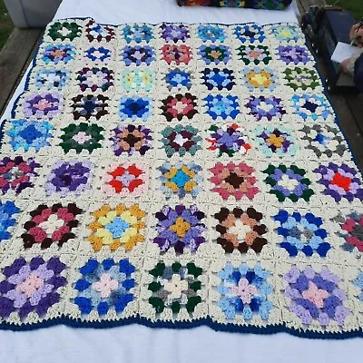 $30 • Buy Vintage Handmade AFGHAN Blanket Throw Crochet #2