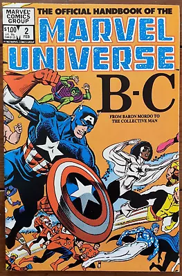 The Official Handbook Of The Marvel Universe 2 Vol. 1 February 1983 Vf • £4.99