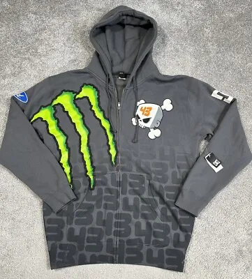 DC Monster Energy Ken Block Hoodie Mens Medium 43 Ford Rally Car Racing Full Zip • $199.99