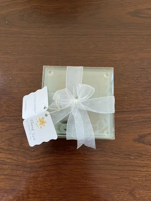$9.50 • Buy Kate Aspen Glass Coasters Sea Shell Starfish Tempered 4 Pack NIB