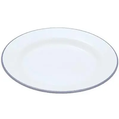 Falcon Enamelware Dinner Plate White 24cm 45024 • £9.16