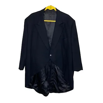 Vintage Moss Bros Long Tailed Jacket Black Size 54 • $99