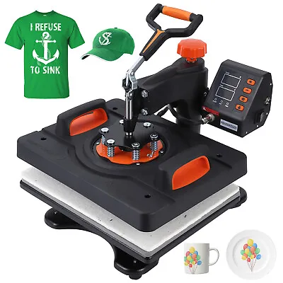 Heat Press Machine For T Shirts6 In 1 Auto Heat Press Sublimation 360° Rotation • $166.54