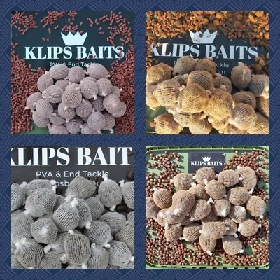 Pre Filled PVA Mesh Bags Mixed Carp Bloodworm Ellipse Krill & More Pre Tied • £44.99