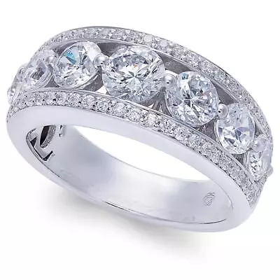 4 Ct Diamond Wedding Ring In 10k White Or Yellow Gold Lab Grown • £1934.80