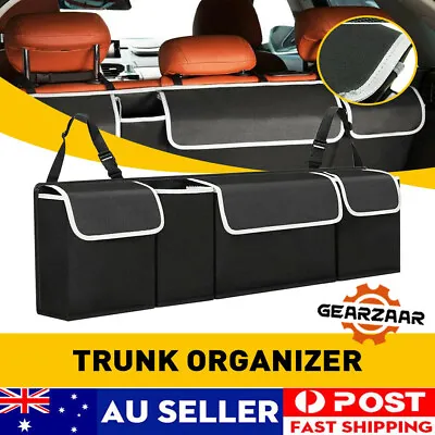 $16.39 • Buy Car Trunk Organizer Oxford Interior Accessories Back Seat Storage Bag 4 Pockets
