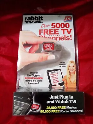 Rabbit TV As Seen On TV Watch Over 5000 Free TV Internet Channels New Sealed • $10