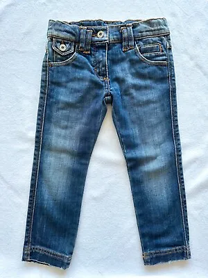 DOLCE&GABBANA D&G JUNIOR Jeans Unisex 2Y With ICONIC D&G LOGO -perfect Condition • $24.99
