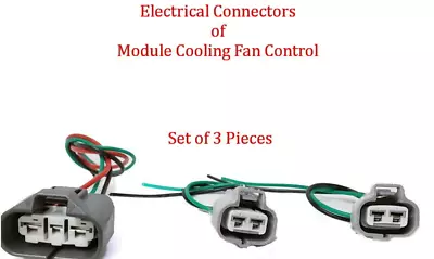 Set 3 Pcs Connectors Of Module Cooling Fan Control Fit: Lancer Outlander Mazda 6 • $14.99