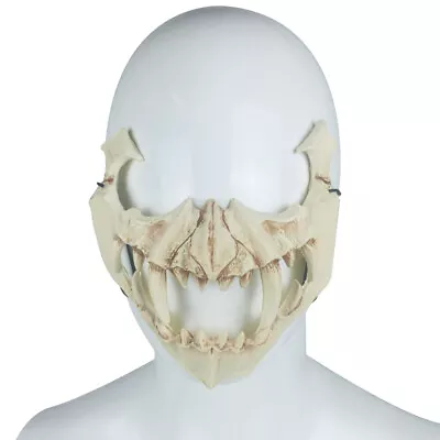 Halloween Carnival PU Foam Japanese Style Skull Animal Bone Mask • £11.99