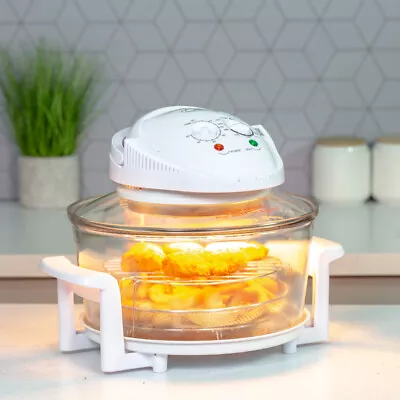 Quest 12 Litre Halogen Oven / Low Fat Multi-Function Glass Oven / 1400W Power • £35.99