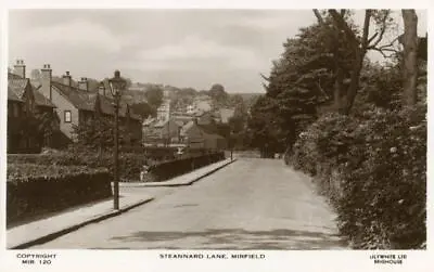 Real Photo Postcard Steannard Lane Mirfield (near Huddersfield) West Yorkshire • £10