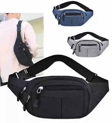 Fanny Pack Waist Bag Men Women Shoulder Hip Belt Fanny Sport Travel Waterproof • $4.99