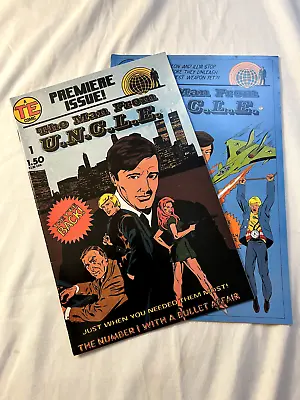 VTG The Man From UNCLE # 1 And #2 TE Comics Lot Of 2 Comic Books • £11.07