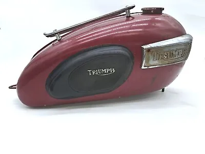 $399 • Buy Triumph Gas Tank ....... Original. Restorable. Complete As Shown.  No Reserve.