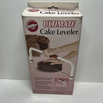 WILTON Ultimate Cake Leveler Folding Serrated Stainless Blade Adjusts To 8 Heigh • £24.08